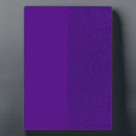 Custom Modern Matte & Glitter Purple Easel Plaque<br><div class="desc">Show off your brand, message, or dedication in style with this sleek and eye-catching tabletop plaque. Featuring a bold half-and-half design—matte purple on one side, glitter purple on the other—it strikes the perfect balance between elegance and statement. The smooth finish provides space for custom logos or text, while the glitter...</div>