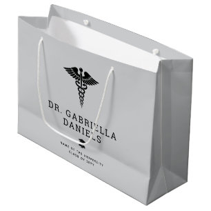 Custom Modern Medical School Doctor Graduation Large Gift Bag