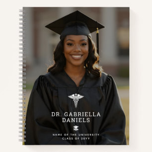 Custom Modern Medical School Doctor Graduation Notebook