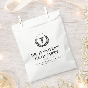 Custom Modern Medical School Graduation Favour Bag