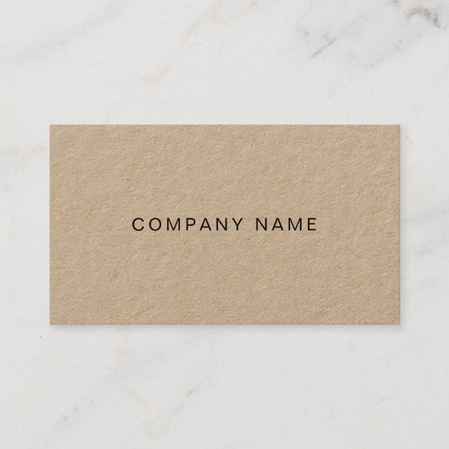 Custom Modern Minimalist Company Plain Luxury Business Card (Front)