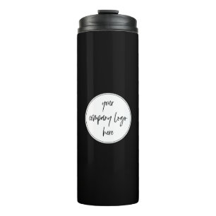 Custom Modern Minimalist Corporate Business Logo Thermal Tumbler