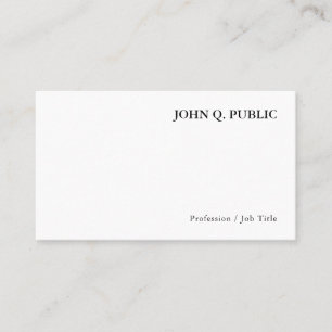 Custom Modern Minimalist Elegant Template Business Card