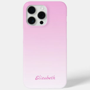 Custom Modern Minimalist Gradient Pink Ombre  iPhone 15 Pro Max Case