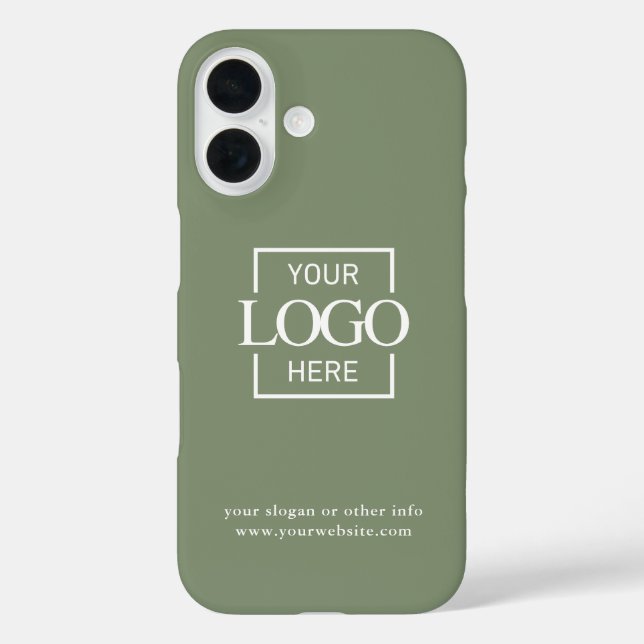 Custom Modern Minimalist Logo Business Branding Case-Mate iPhone Case (Back)