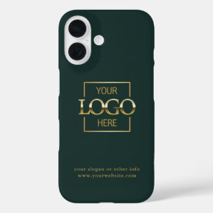 Custom Modern Minimalist Logo Business Branding iPhone 16 Case