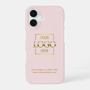 Custom Modern Minimalist Logo Business Branding iPhone 16 Case