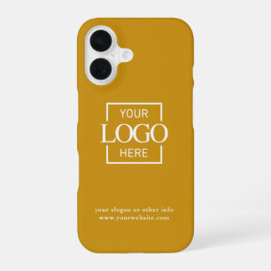 Custom Modern Minimalist Logo Business Branding iPhone 16 Case