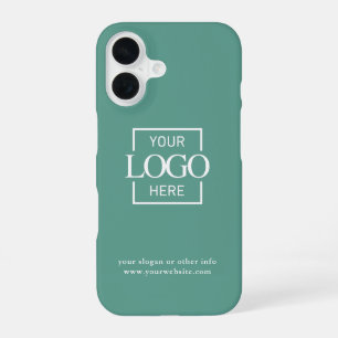 Custom Modern Minimalist Logo Business Branding iPhone 16 Case