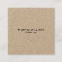 Custom Modern Minimalist Simple Professional Kraft