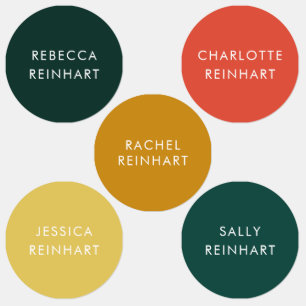 Custom Modern Name Colourful Clothing