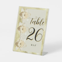 Custom modern narcissus flower with gold frame