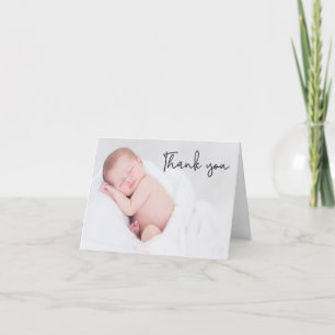 Custom Modern Photo Baby Shower Thank you