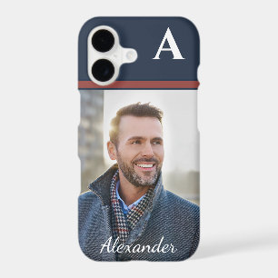 Custom Modern Photo Picture Monogram Personalise