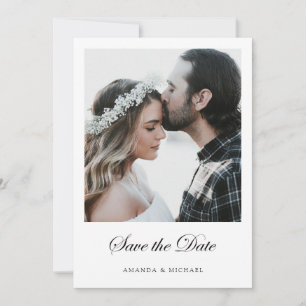 Custom Modern Photo Save the Date Template