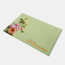 Custom Modern pink & green floral