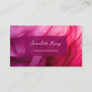 Custom  Modern Pink Watercolor Business Cards