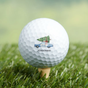 Custom Modern Police Officer Christmas Tree Car Golf Balls