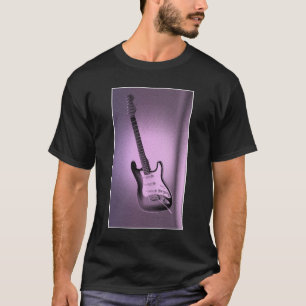 Custom Modern Pop Art Electric Guitar Template T-Shirt