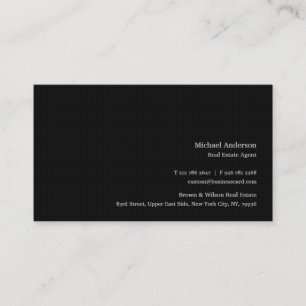 Custom Modern Professional Black Geometric Pattern Business Card