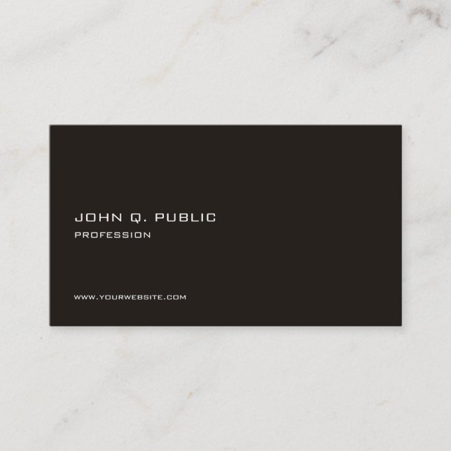 Custom Modern Professional Elegant Template Business Card (Front)