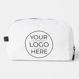 Custom Modern Round Business Logo Dopp Kit