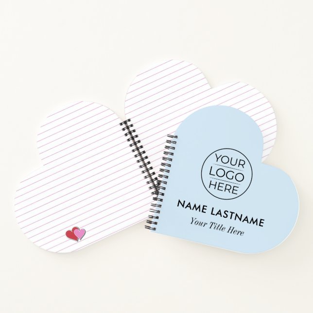 Custom Modern Round Business Logo Notebook (Inside)