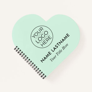 Custom Modern Round Business Logo Notebook