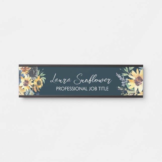 Custom Modern Rustic Creative Office Door Sign (Front)