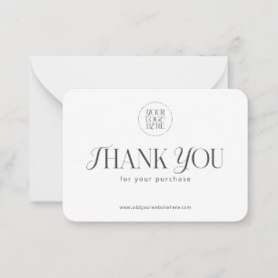 Custom Modern Simple Business Logo Coupon Promo Card