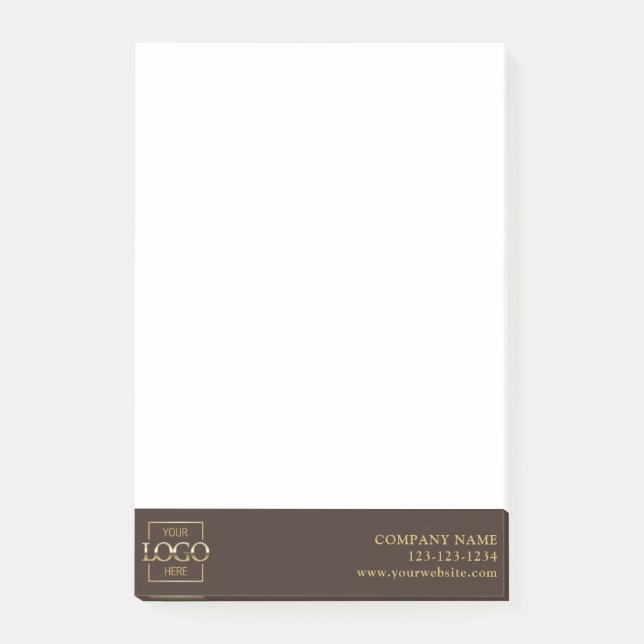 Custom Modern Simple Business Logo Professional  Post-it Notes (Front)