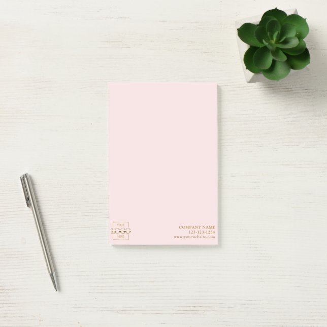 Custom Modern Simple Business Logo Professional  Post-it Notes (Office)