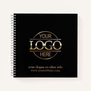 Custom Modern Simple Business Logo Promotional Notebook