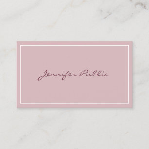 Custom Modern Simple Elegant Colours Template Business Card