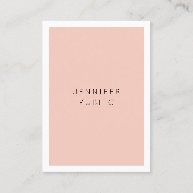 Custom Modern Simple Elegant Minimalist Trendy Business Card (Front)