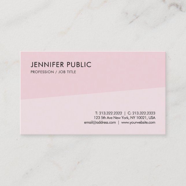 Custom Modern Simple Elegant Professional Template Business Card (Front)