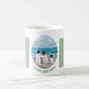 Custom modern simple Mother's Day gift photo Mum Coffee Mug