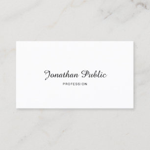 Custom Modern Simple Template Calligraphy Script Business Card
