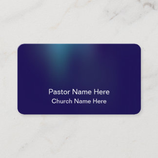 Custom Modern Stylish Christian Church Pastor Business Card