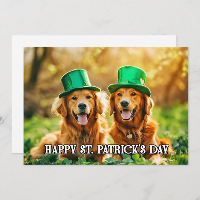 Custom Modern Template St. Paddys For Pets (Front/Back)