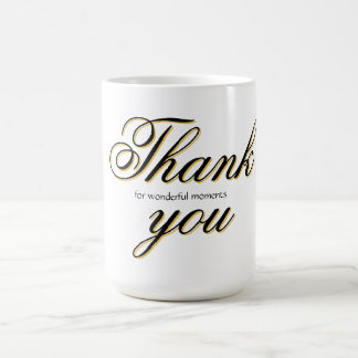 Custom modern thank you  coffee mug