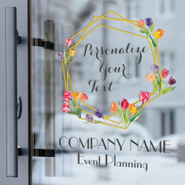 Custom Modern Tulips Gold & Black Event Planning (Creator Uploaded)