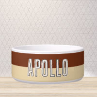 Custom Modern Two Tone Pet Name