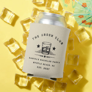 Custom Modern Weekend Bachelorette Beach Party Can Cooler