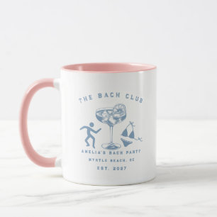 Custom Modern Weekend Bachelorette Beach Party Mug