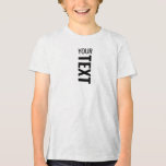 Custom Modern Youth Boys Tri Blend White Fleck<br><div class="desc">Custom Add Your Text Here Template Youth Fashion / Clothing / Tops & T-Shirts / Kids Youth Boys T-Shirts Online Shop / Youth White Fleck Bella Canvas Tri-blend T-Shirt.</div>