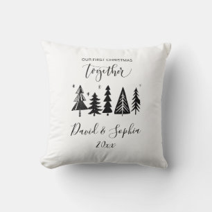 custom modren boho christmas pillow for couples