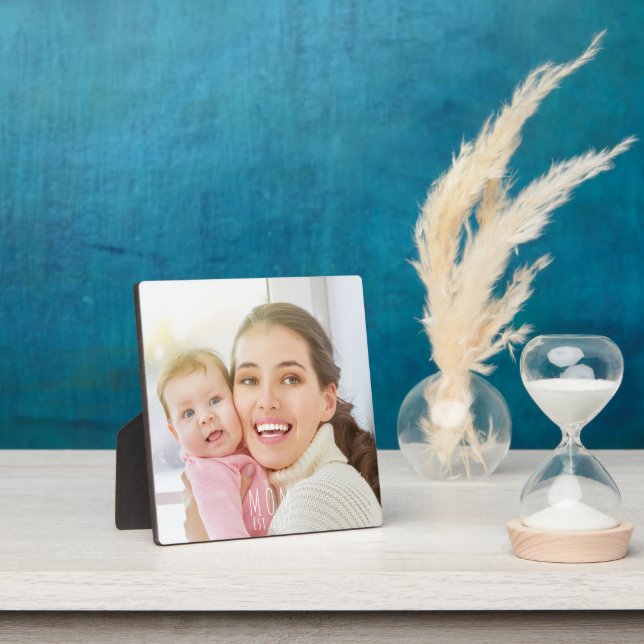Custom Mom Established Modern Script  Plaque (Insitu)