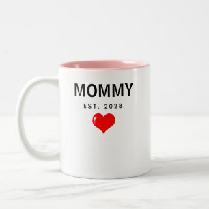 Custom Mommy & Daddy Mug Set Gift for Baby Shower