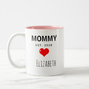 Custom Mommy & Daddy Mug Set Gift for Baby Shower